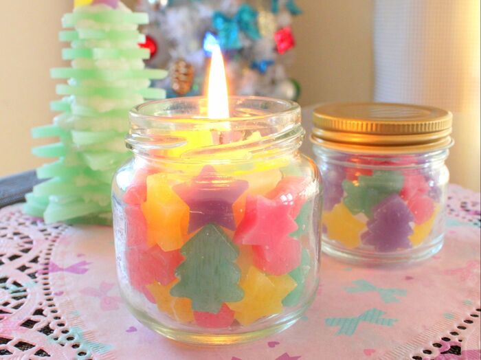 空き瓶で作るキャンデイポットキャンドル☆