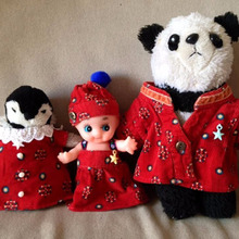 リメイクだから簡単に出来る!思い出の服をお人形さん達に♪