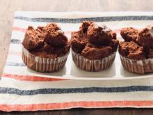 米粉のパンケーキミックス粉でココアの蒸しパン