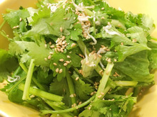 ナンプラー&ゴマ油で簡単!パクチーサラダ♡おつまみにGOOD