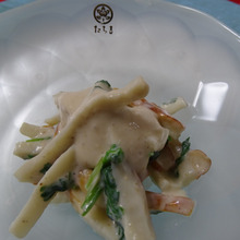 ちくまるの白和え、パクチー風味