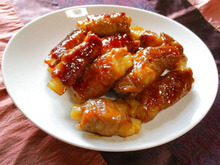 3分クッキング!ビールに合う、長芋にくるくる豚肉を巻いた甘辛焼き