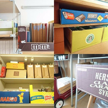 コストコの箱でちょっと楽しく¥0収納