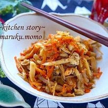 鮮度の一滴!ごまが香ばしい♪きんぴらごぼう&初デートの焼きおにぎりを再現?!