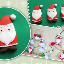 セリアの半立体デコクッキー型で可愛いサンタオーナメント