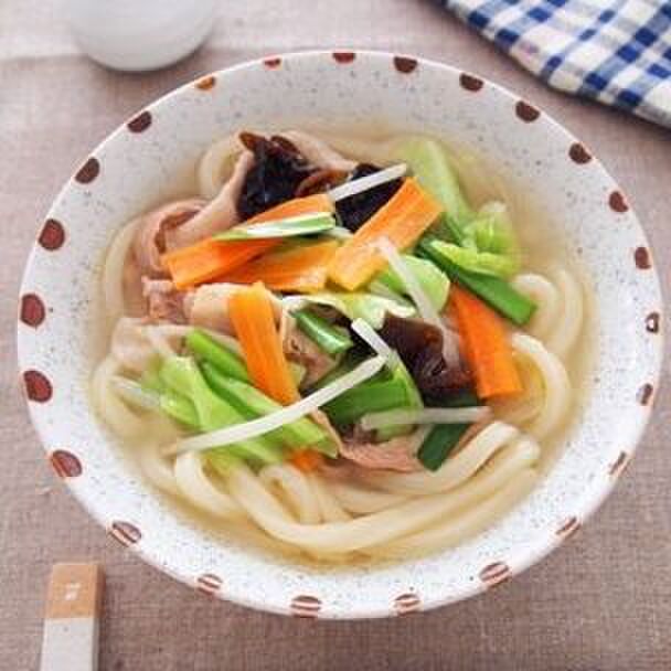 ラーメン好き必見!うどんレシピ「タンメン風うどん」