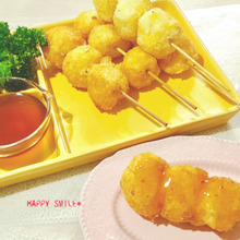 余りご飯を使って♪みたらし団子風ヘルシーコロッケ♡