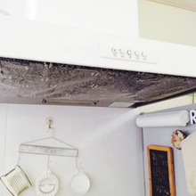 アルミホイルをレンジフードに☆