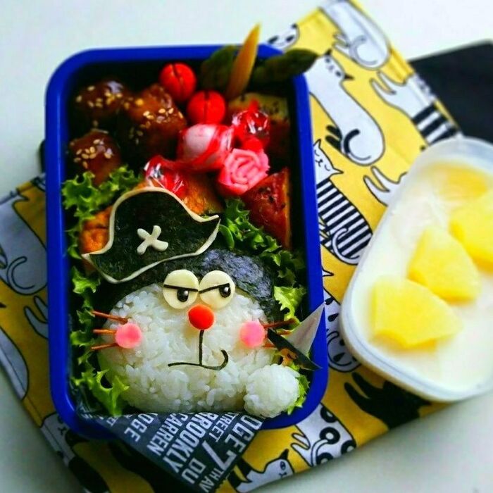《キャラ弁》海賊ドラちゃんで~発表会応援弁当~♪