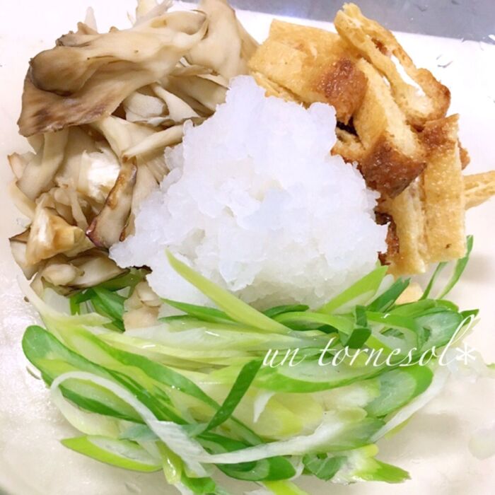 ⑤大根おろしの汁は軽く切って!