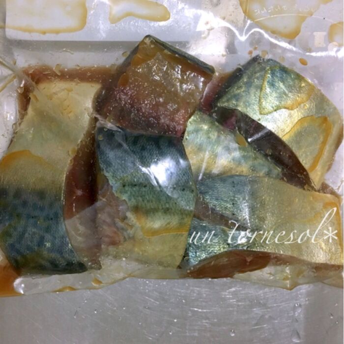 ②サバは下味を全体に!