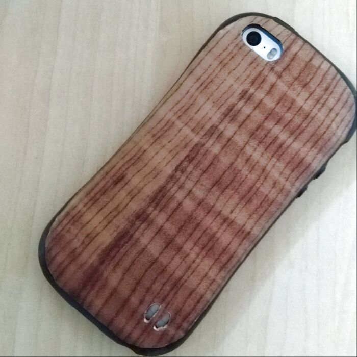 5分で!100均リメイク☆スマホをナチュラル木目に♡