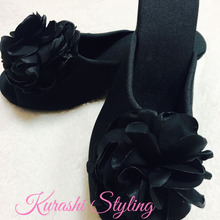 学校保護者会で履く♥キレイ目♥ヒールスリッパ