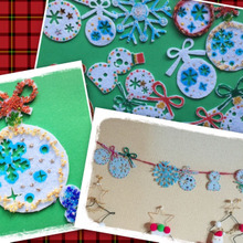 簡単クリスマスDIY☆セリアのクリスマスフェルトマットでオーナメント作り