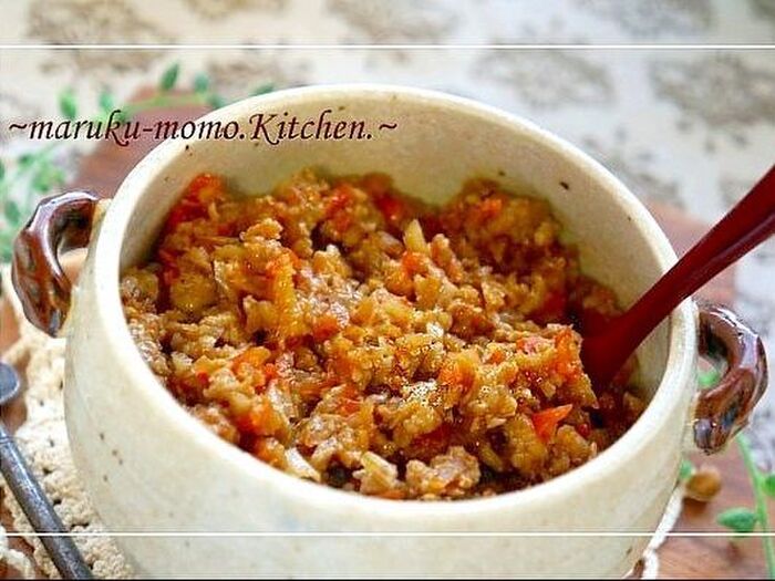 便利な常備菜*鶏ミンチと根菜のコチュ味噌