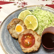 ひと手間加えて★さっぱりとまコロたまコロ