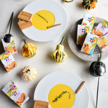 無地白でリム付は料理が映える!