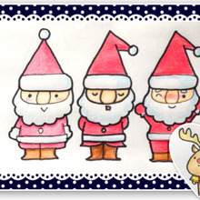 簡単☆かわいいサンタさんの描き方