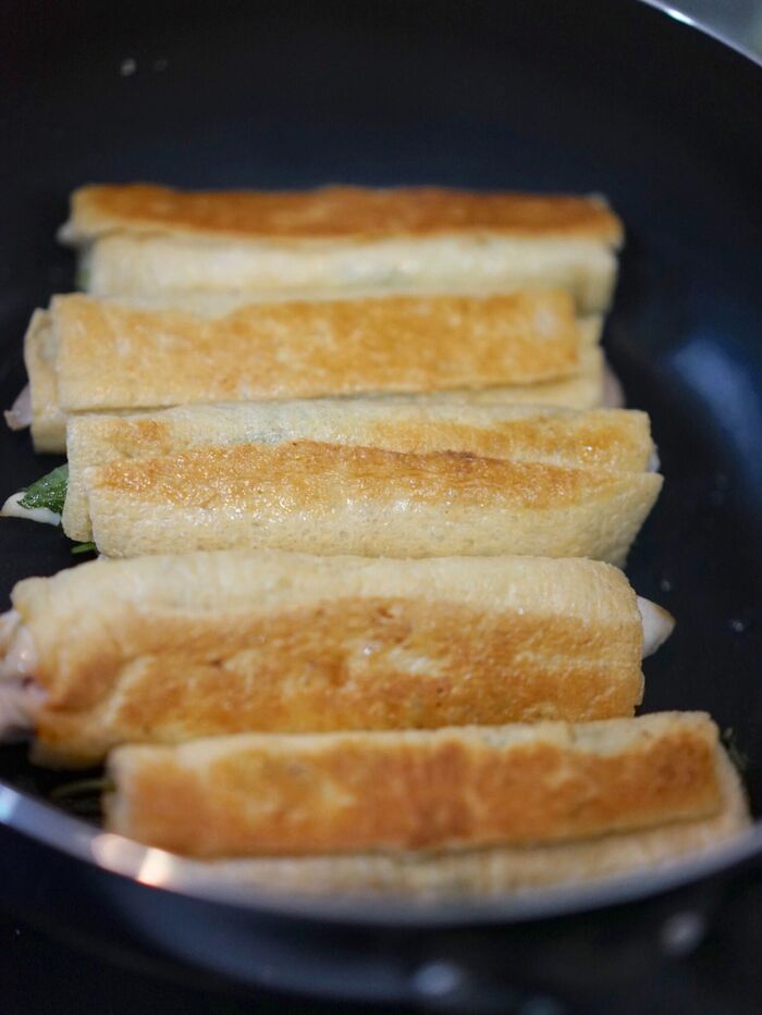 こんがり きつね色になるまで焼いて下さい