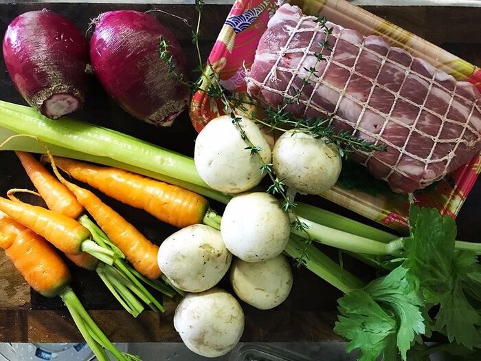 今日の材料と下ごしらえ