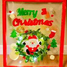 お子さんと一緒に!全部100均で出来ちゃう♪ステンドグラス風クリスマス☆イルミネーション♪♪