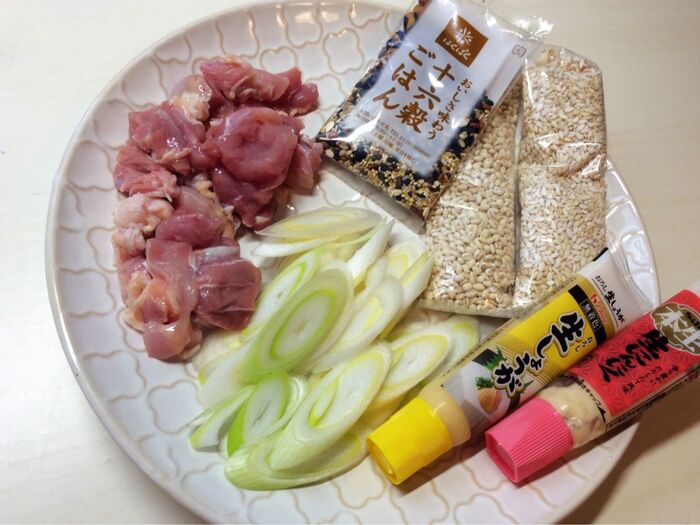 あっさり味の〜サムゲタン風にアレンジ♪