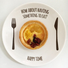 フォークとナイフ絵柄が可愛いお皿♪