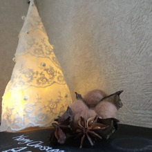 クルクルペタン100均レースで簡単エレガントツリー