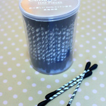 ゼブラ柄のお洒落な綿棒☆