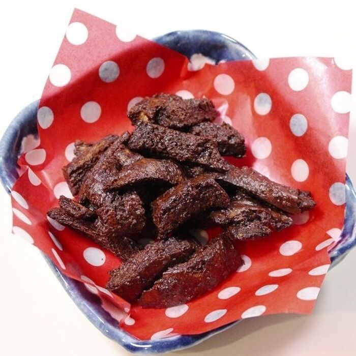パン耳が変身♪おいしすぎる♪しみチョコラスク
