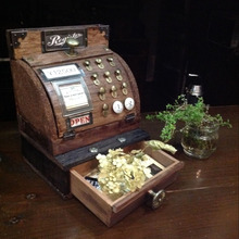 100均材料でアンティーク風レジスタDIY!小物入れに♪