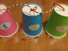 紙コップでアドベントカレンダー♪