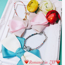 ブレスレットにもなる2WAYリボン&ZIPバッグチャーム♡