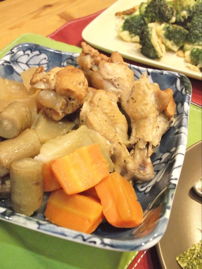 入れる順番がポイント 砂糖なし♪圧力鍋で簡単!手羽元と根菜の生姜醤油煮