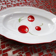 チェリーは3個でないよっ♪リチャードジノリのプレート