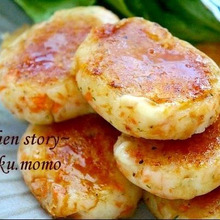 とろけるチーズサーモンの『もちもち芋餅』