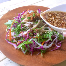 便秘解消効果も‼カリカリとした食感の☆自家製エリンギドレッシング~カラフル野菜と共に~