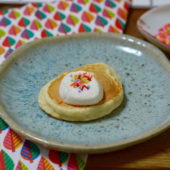 マシュマロホットケーキ 〜 何もない日のトクベツおやつ♡