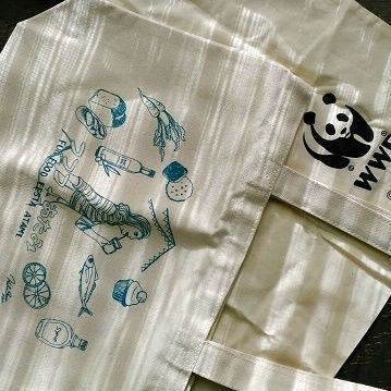 スタンバイ中のノベルティ布バッグたち