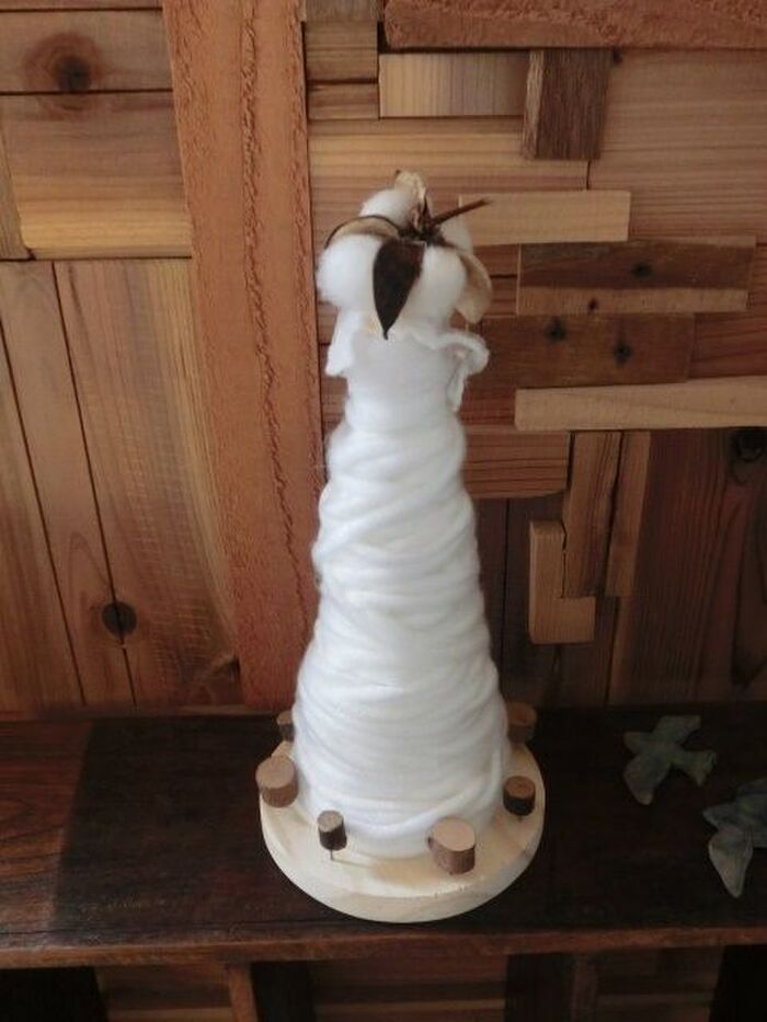 ナチュラル・ホワイトツリー?出来上がりです♪