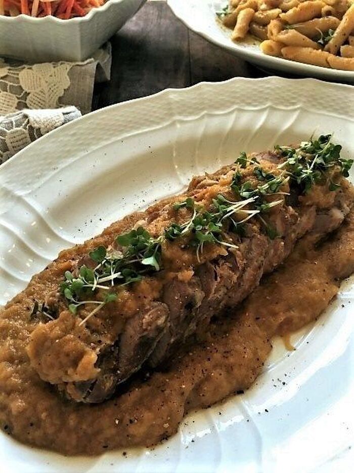 2度おいしい~♪玉ねぎたっぷり豚肉煮込み!!