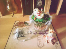 【100均DIY】たまご型ガラス雑貨のテラリウム風♡