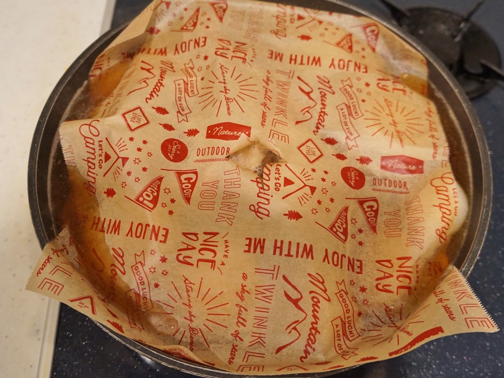 落し蓋をしてじっくり煮ます。