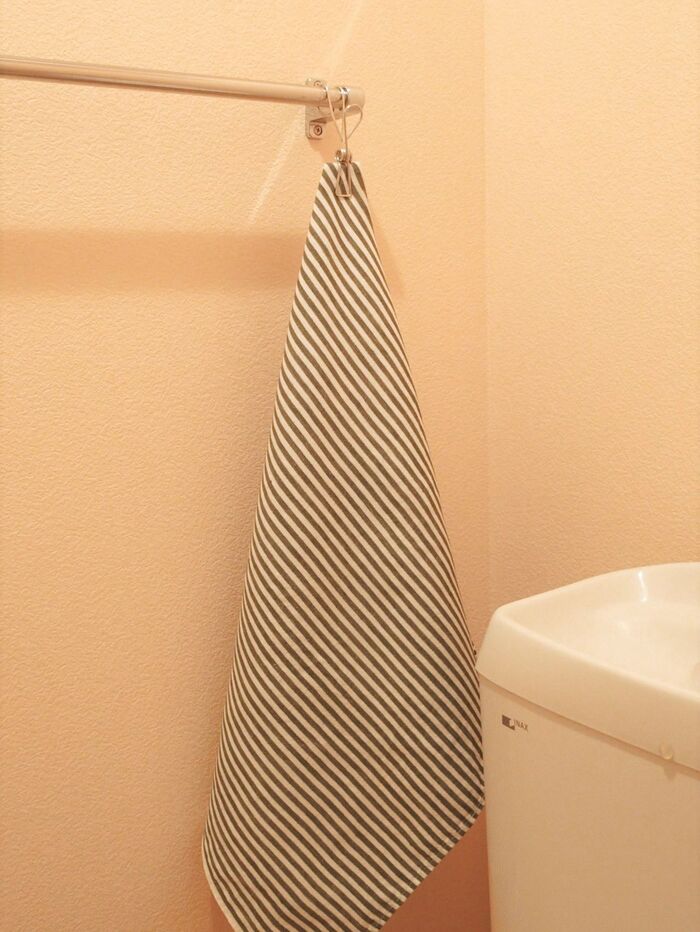 トイレの手ふきは乾きやすい素材を選ぶ
