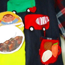 手作りの食育エプロンシアター(3歳児用)