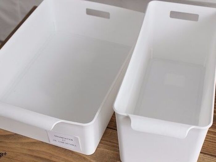 セリアのラッセバスケットホワイト