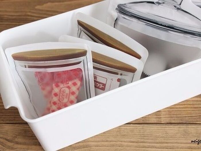 スリムトレイの中も整理整頓