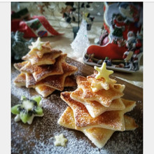 シュガートーストでクリスマスツリー?