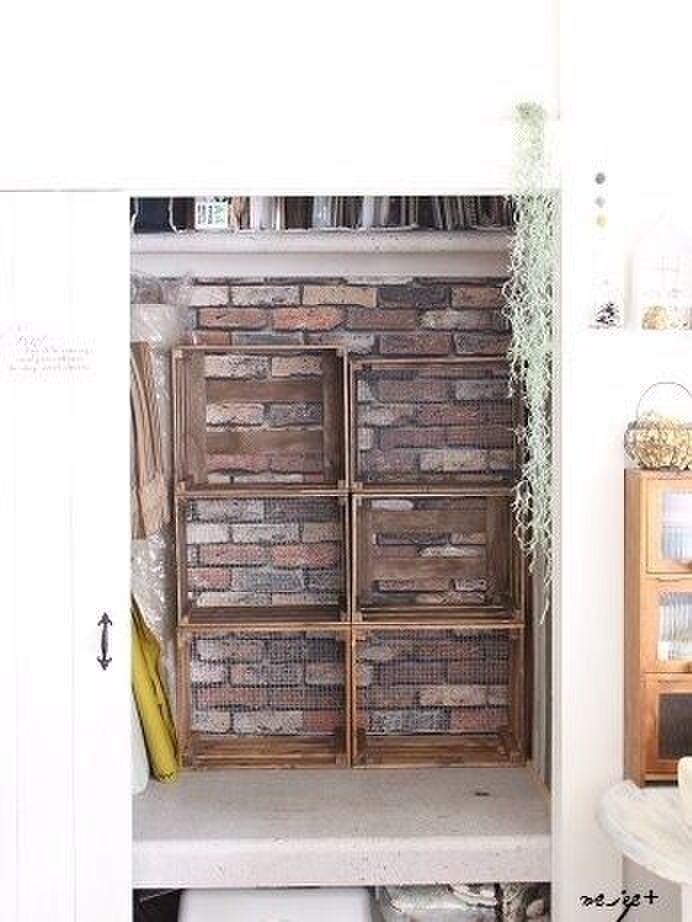 DIY木箱を並べる