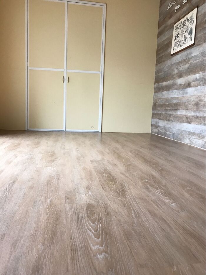 和室を自分でフローリングにDIY♫
